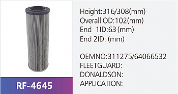 Фильтр гидравлический RF-4645 (1/)