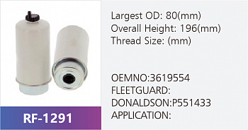 Фильтр топливный RF-1291 (1/)
