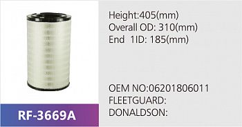 Фильтр воздушный RF-3669A (1/)